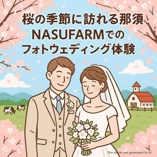 桜の季節に訪れる那須！NASUFARMでのフォトウェディング体験