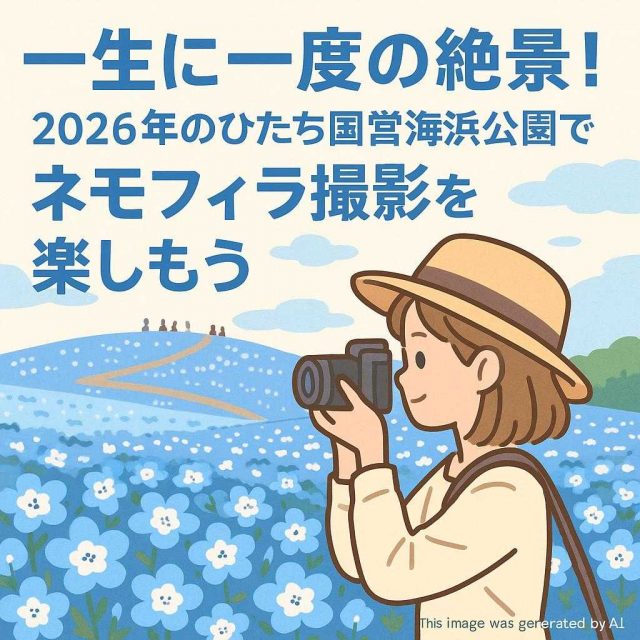 一生に一度の絶景！2026年のひたち国営海浜公園でネモフィラ撮影を楽しもう
