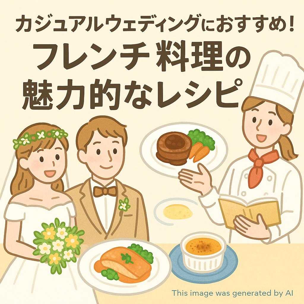 カジュアルウェディングにおすすめ！フレンチ料理の魅力的なレシピ