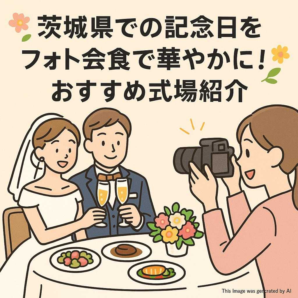 茨城県での記念日をフォト会食で華やかに！おすすめ式場紹介