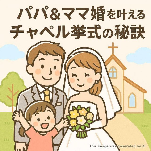 パパ＆ママ婚を叶えるチャペル挙式の秘訣