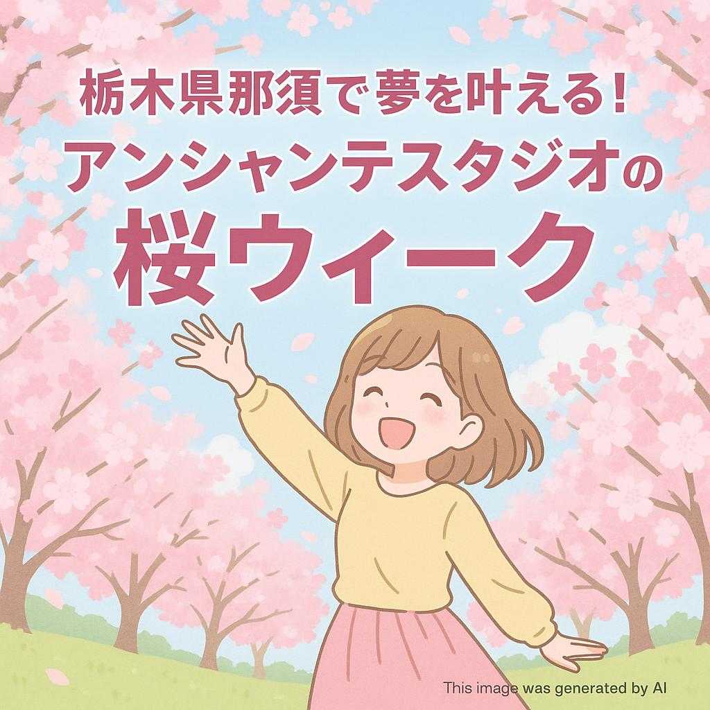 栃木県那須で夢を叶える！アンシャンテスタジオの桜ウィーク