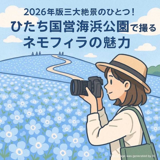 2026年版三大絶景のひとつ！ひたち国営海浜公園で撮るネモフィラの魅力