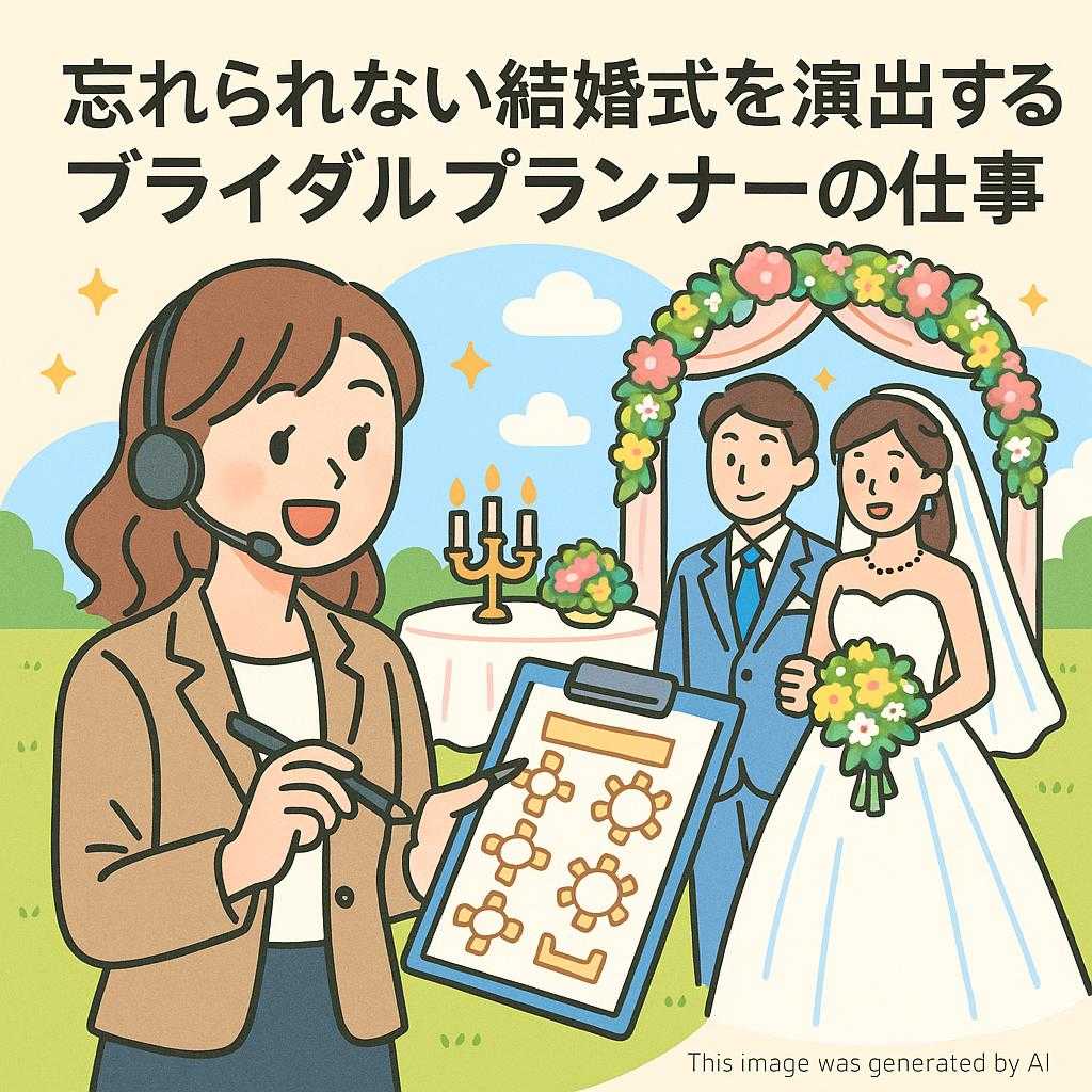忘れられない結婚式を演出するブライダルプランナーの仕事