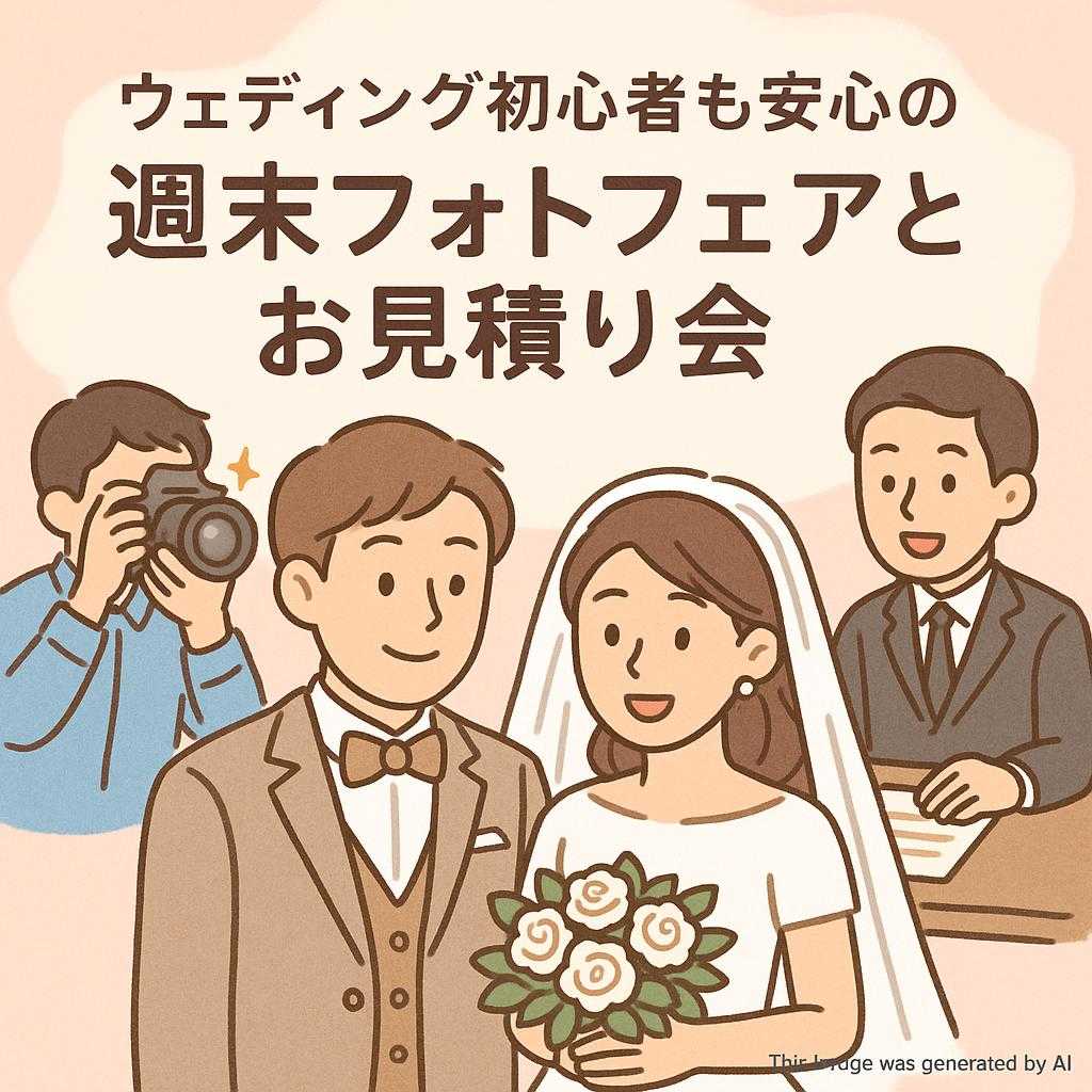 ウェディング初心者も安心の週末フォトフェアとお見積り会