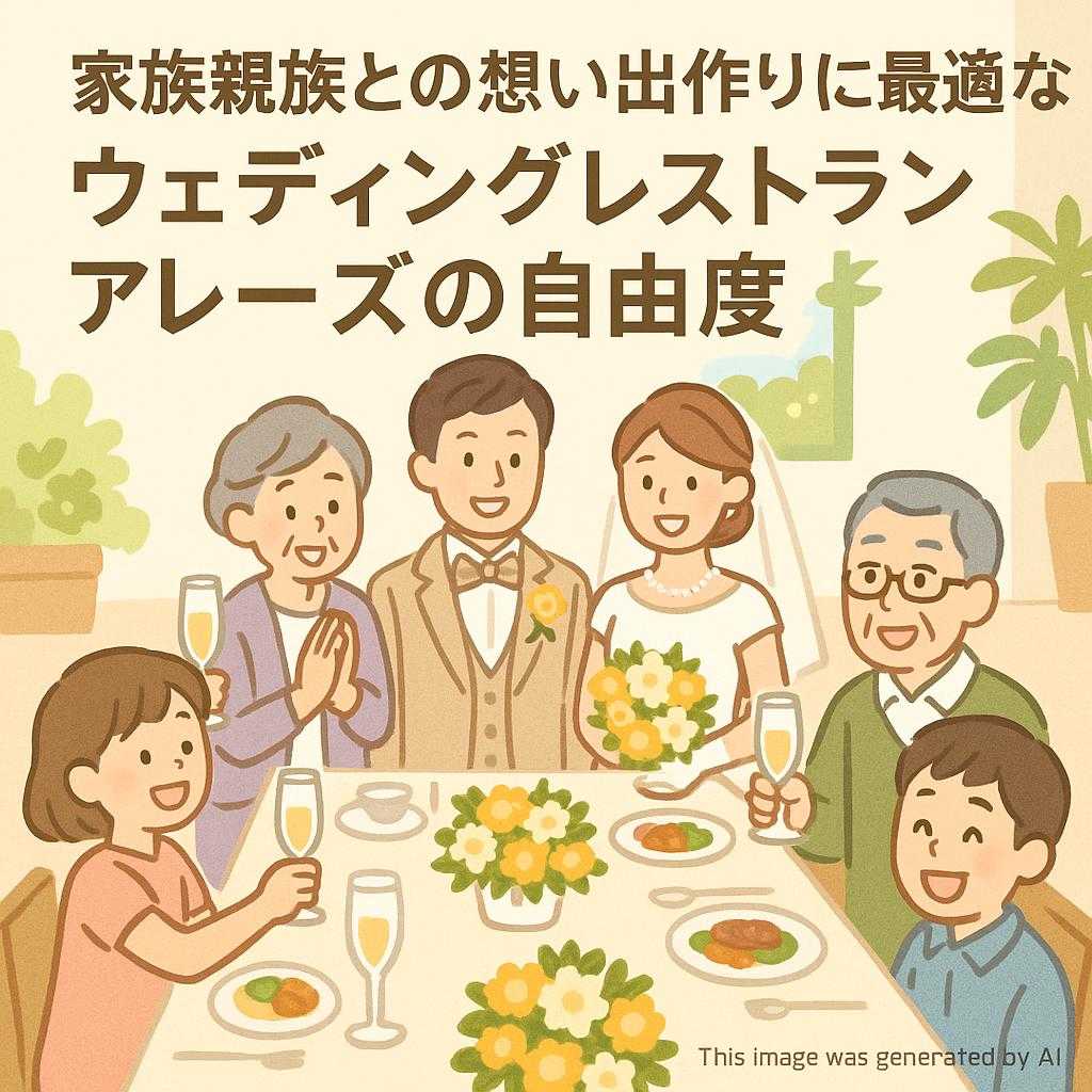 家族親族との想い出作りに最適なウェディングレストランアレーズの自由度