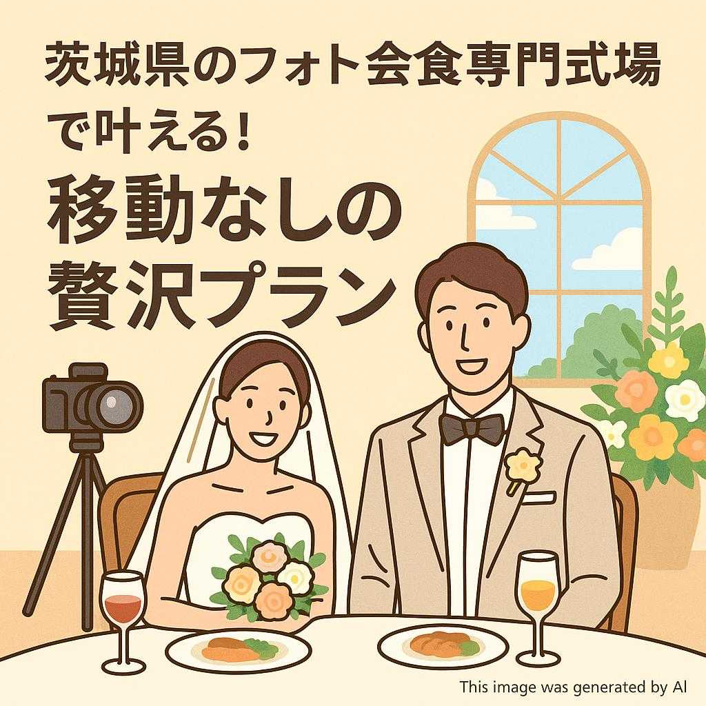茨城県のフォト会食専門式場で叶える！移動なしの贅沢プラン