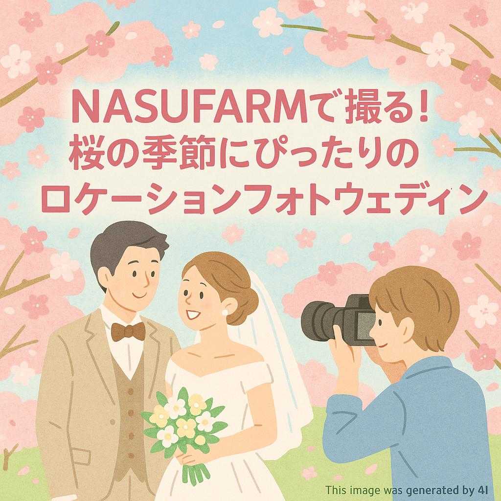 NASUFARMで撮る！桜の季節にぴったりのロケーションフォトウェディング