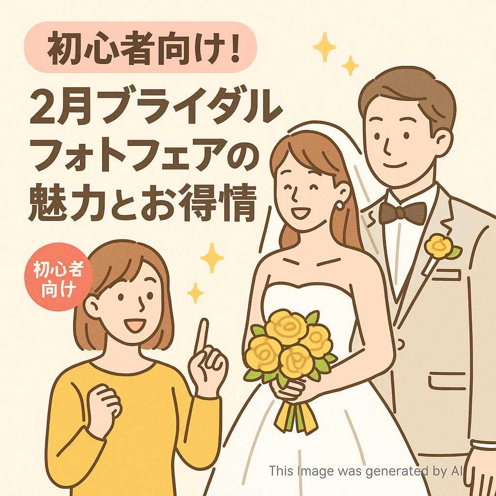 初心者向け！２月ブライダルフォトフェアの魅力とお得情報