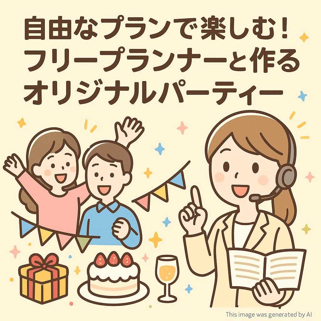 自由なプランで楽しむ!フリープランナーと作るオリジナルパーティー