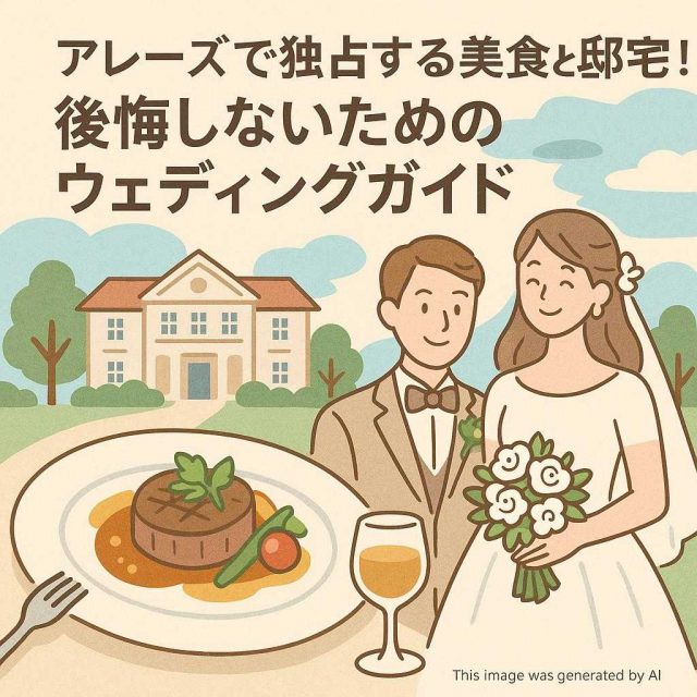 アレーズで独占する美食と邸宅！後悔しないためのウェディングガイド