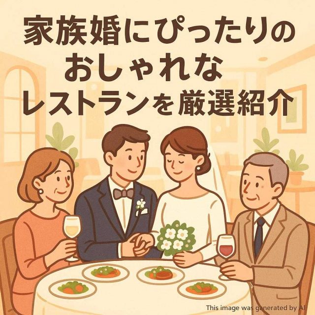 家族婚にぴったりのおしゃれなレストランを厳選紹介