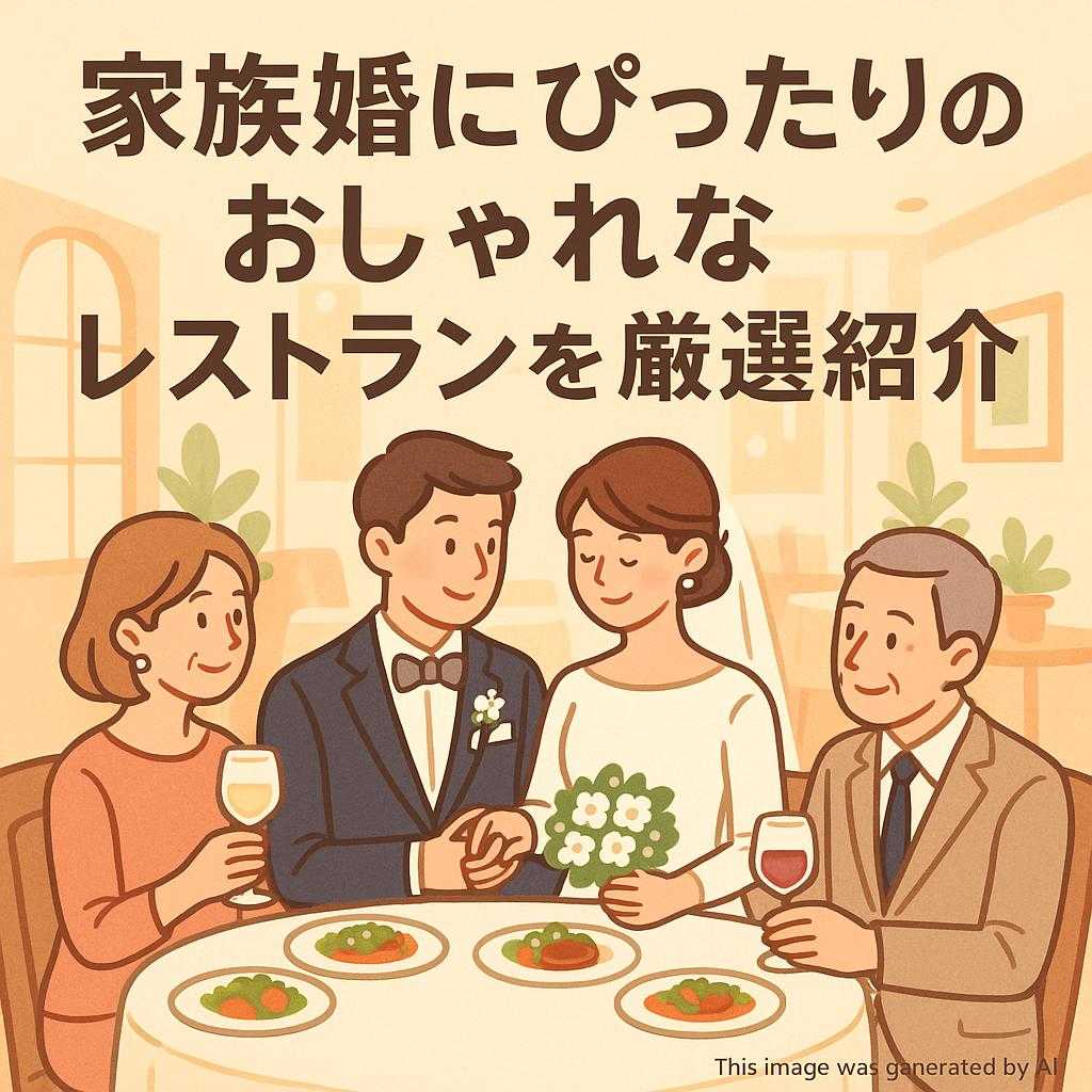 家族婚にぴったりのおしゃれなレストランを厳選紹介