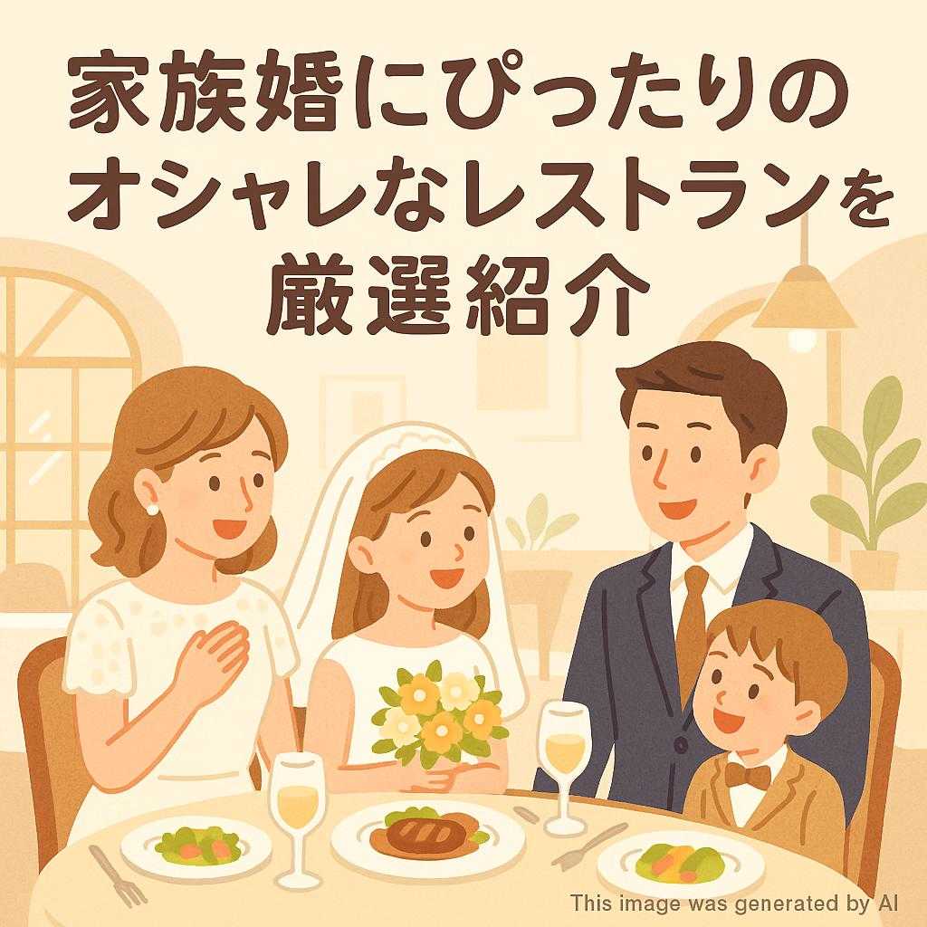 家族婚にぴったりのおしゃれなレストランを厳選紹介