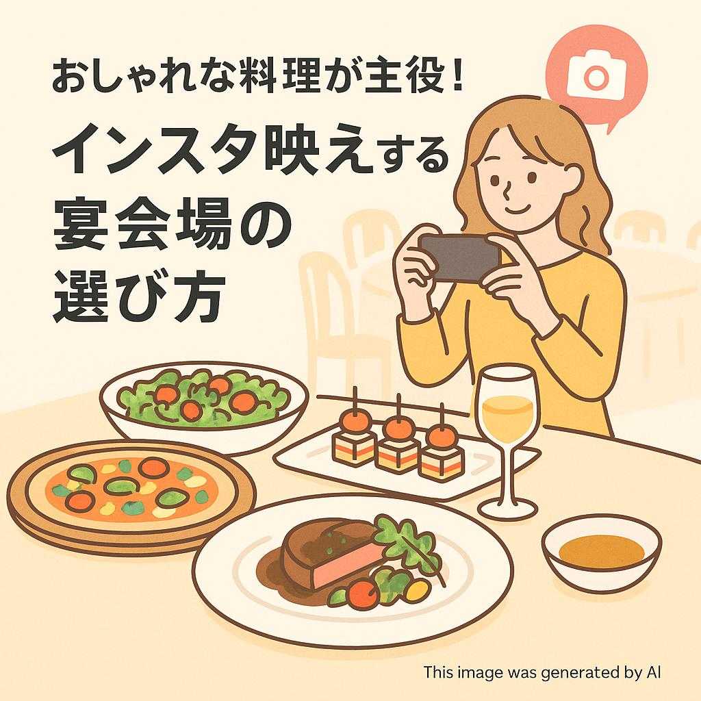 おしゃれな料理が主役！インスタ映えする宴会場の選び方