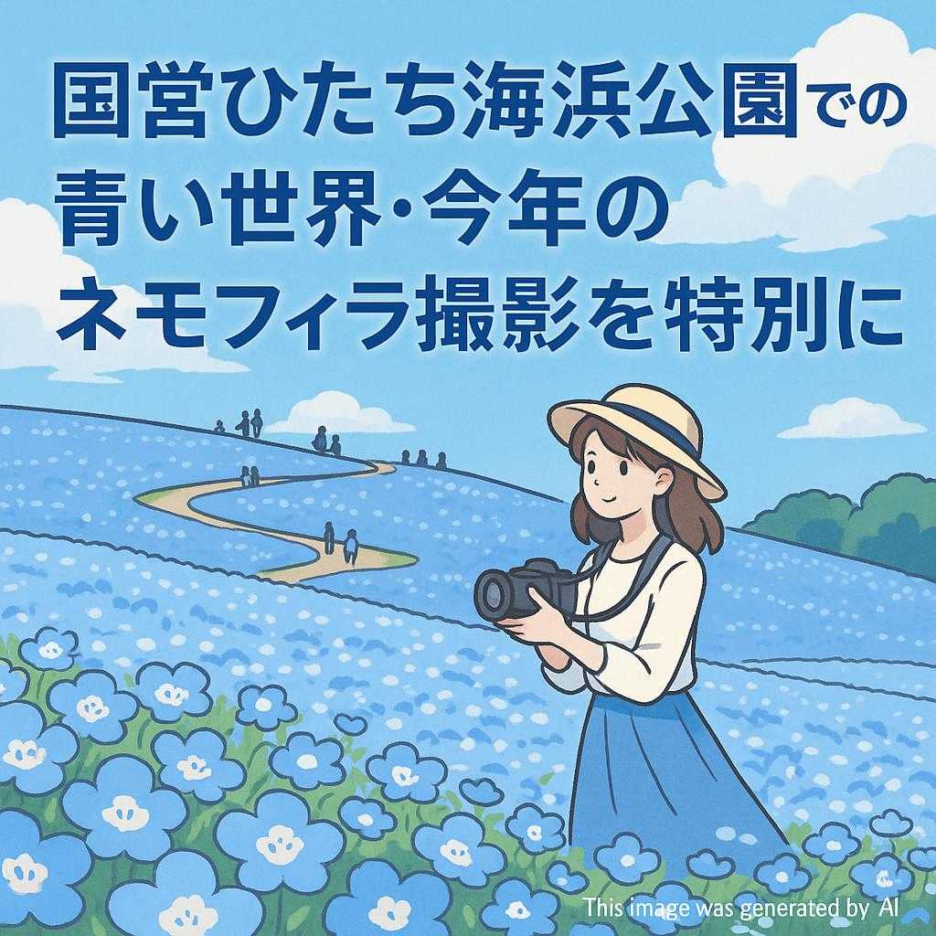 国営ひたち海浜公園での青い世界・今年のネモフィラ撮影を特別に