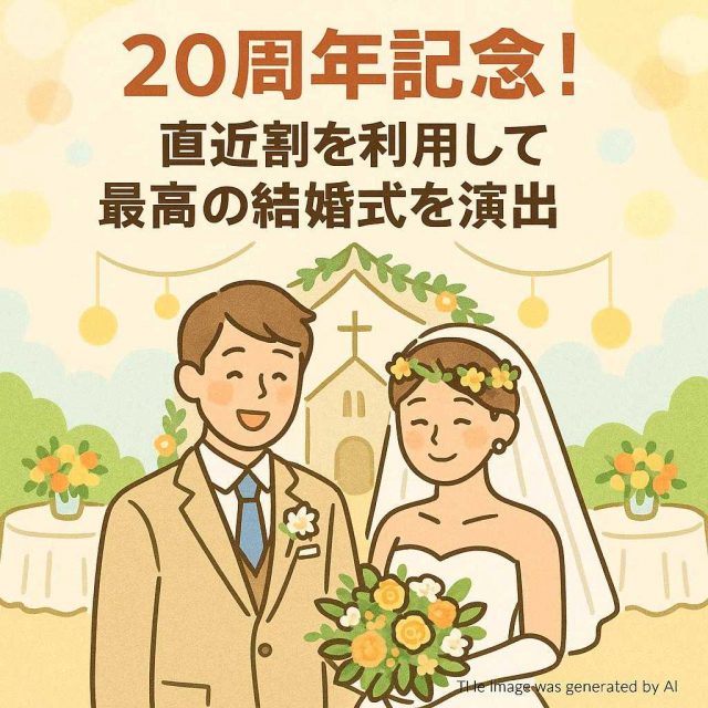 20周年記念！直近割を利用して最高の結婚式を演出