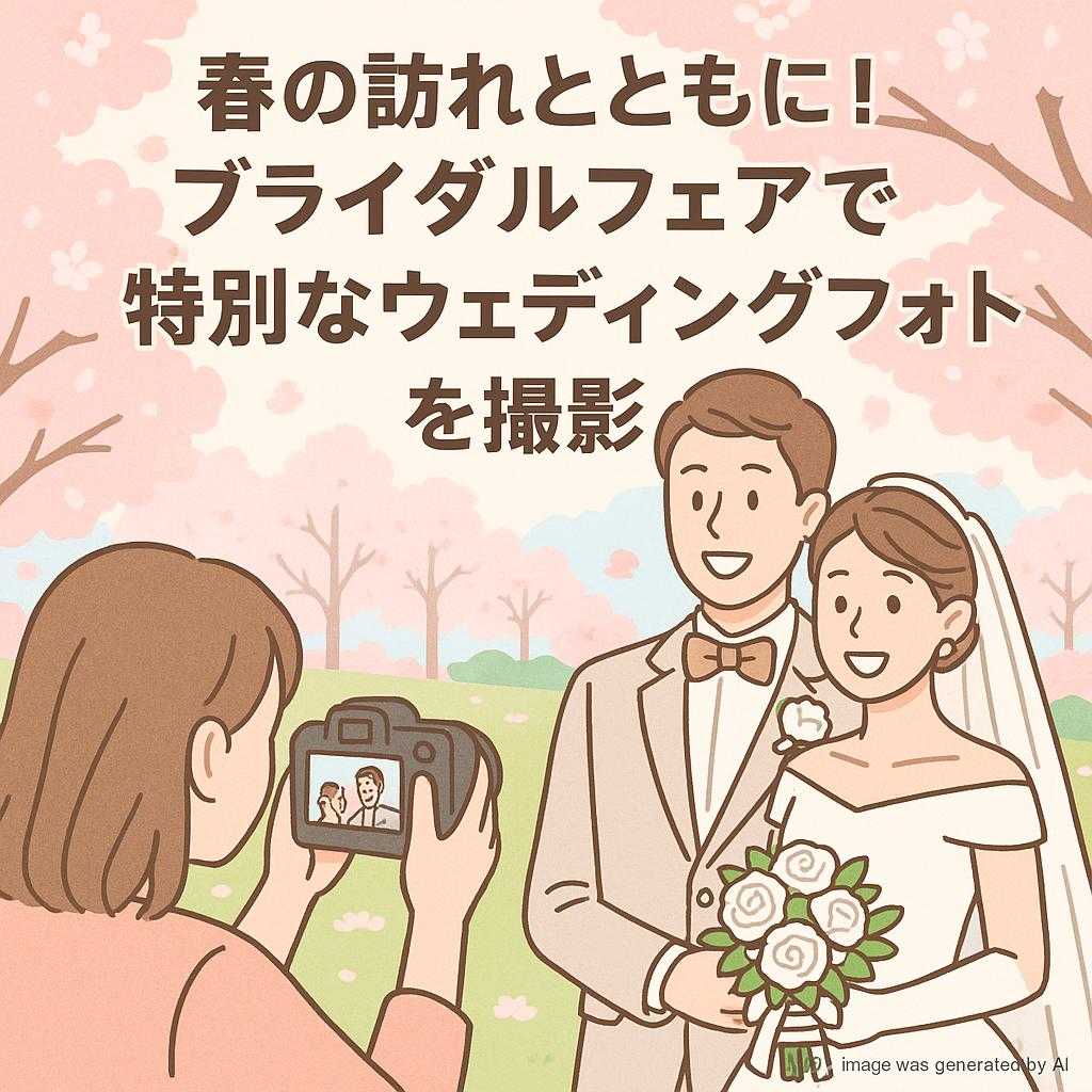 春の訪れとともに！ブライダルフェアで特別なウェディングフォトを撮影