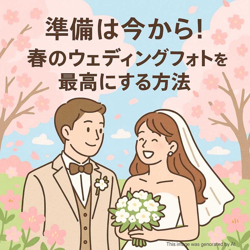 準備は今から！春のウェディングフォトを最高にする方法