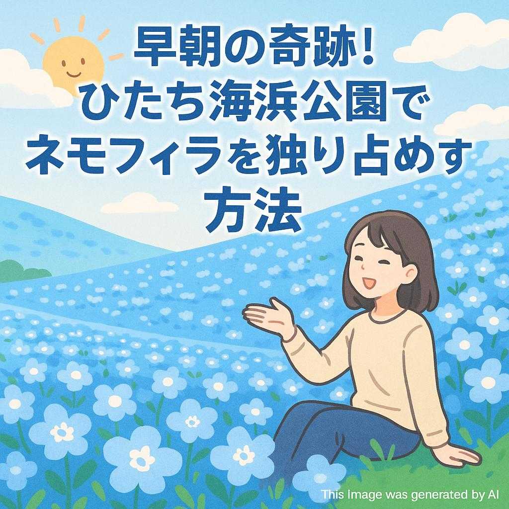 早朝の奇跡！ひたち海浜公園でネモフィラを独り占めする方法