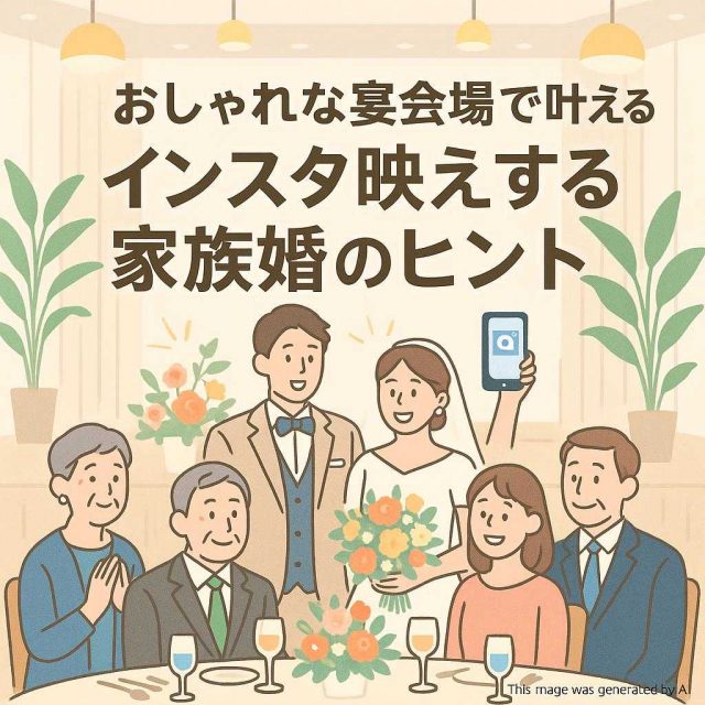 おしゃれな宴会場で叶える！インスタ映えする家族婚のヒント