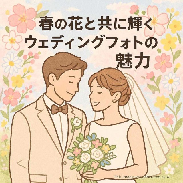 春の花と共に輝くウェディングフォトの魅力