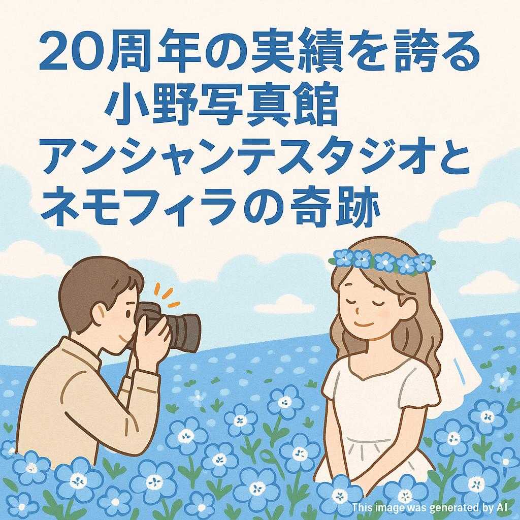 20周年の実績を誇る小野写真館アンシャンテスタジオとネモフィラの奇跡