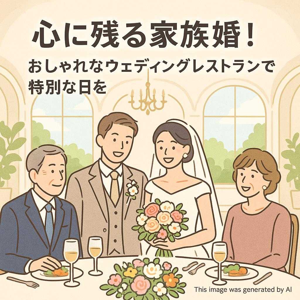 心に残る家族婚!おしゃれなウェディングレストランで特別な日を