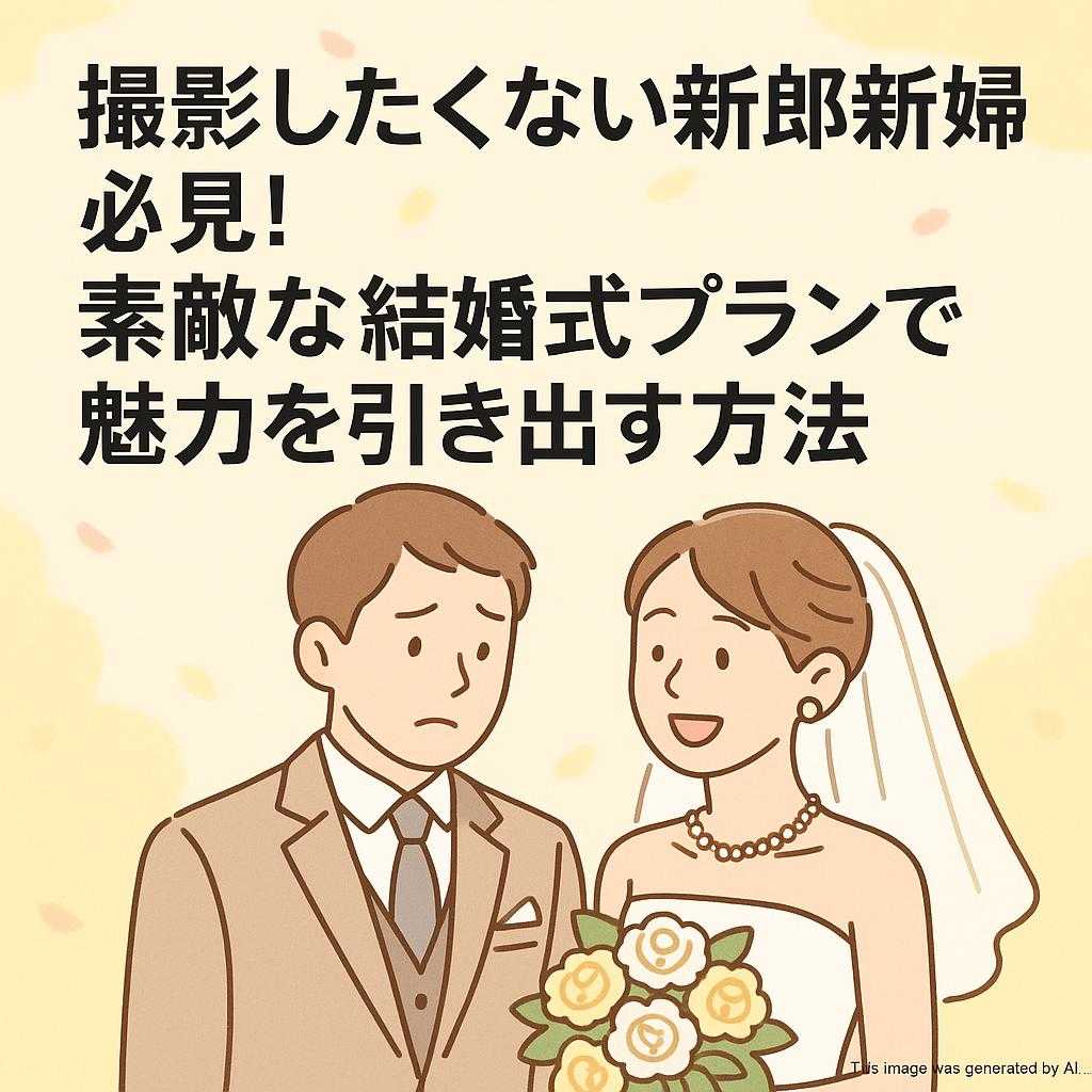 撮影したくない新郎新婦必見!素敵な結婚式プランで魅力を引き出す方法