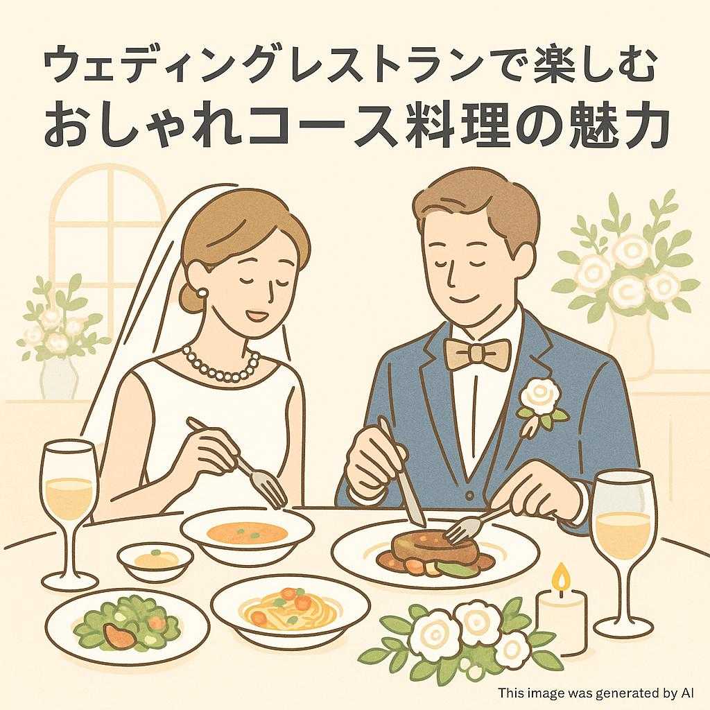 ウェディングレストランで楽しむおしゃれコース料理の魅力