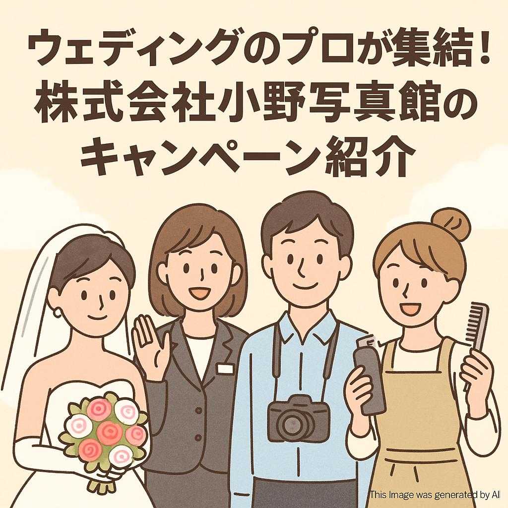 ウェディングのプロが集結！株式会社小野写真館のキャンペーン紹介