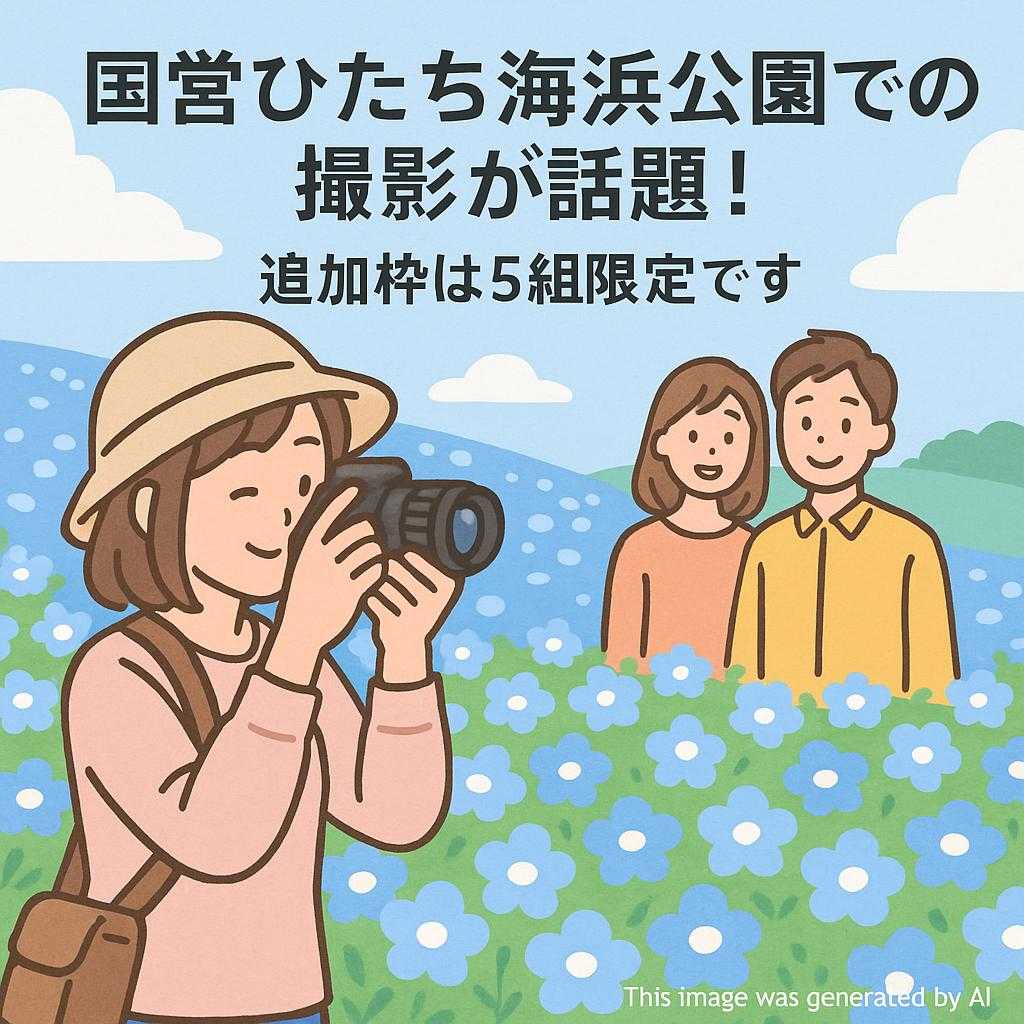 国営ひたち海浜公園での撮影が話題！追加枠は5組限定です