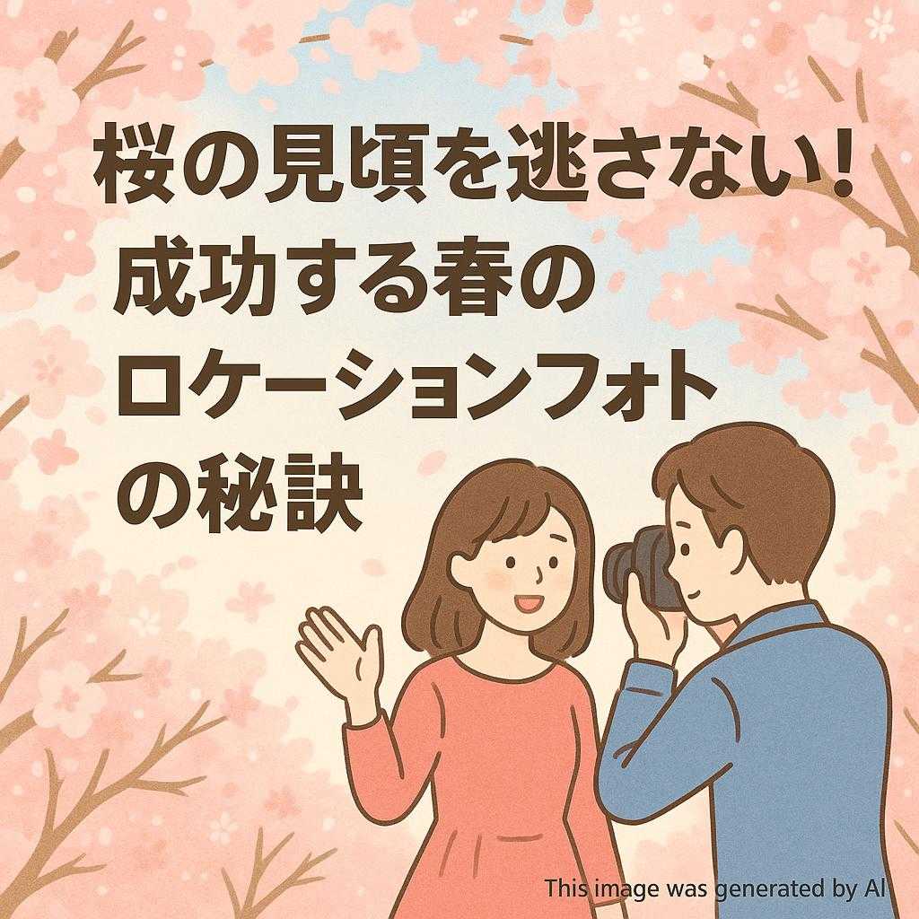 桜の見頃を逃さない！成功する春のロケーションフォトの秘訣