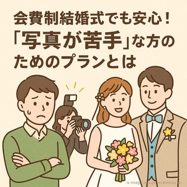 会費制結婚式でも安心！『写真が苦手』な方のためのプランとは