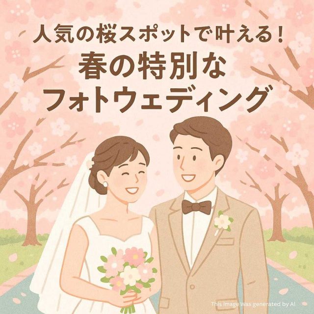 人気の桜スポットで叶える！春の特別なフォトウェディング