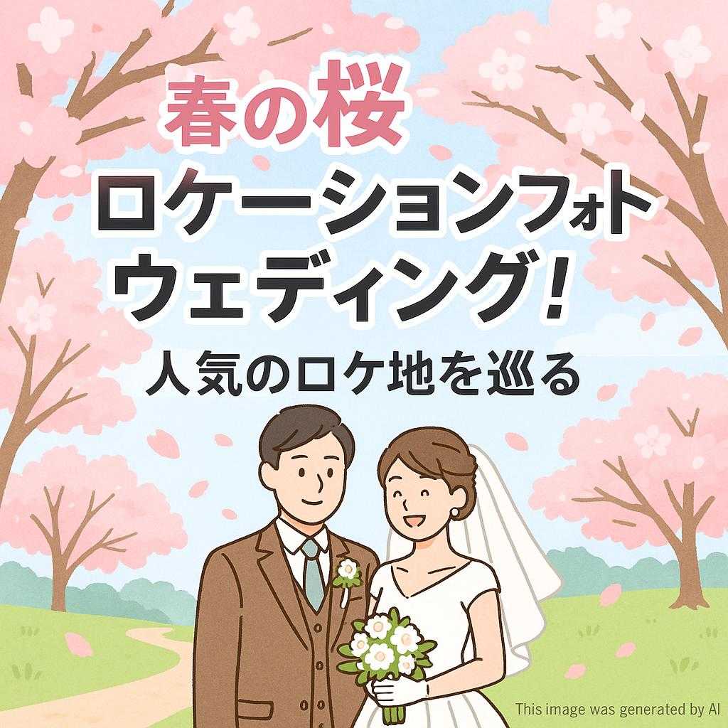 春の桜ロケーションフォトウェディング!人気のロケ地を巡る