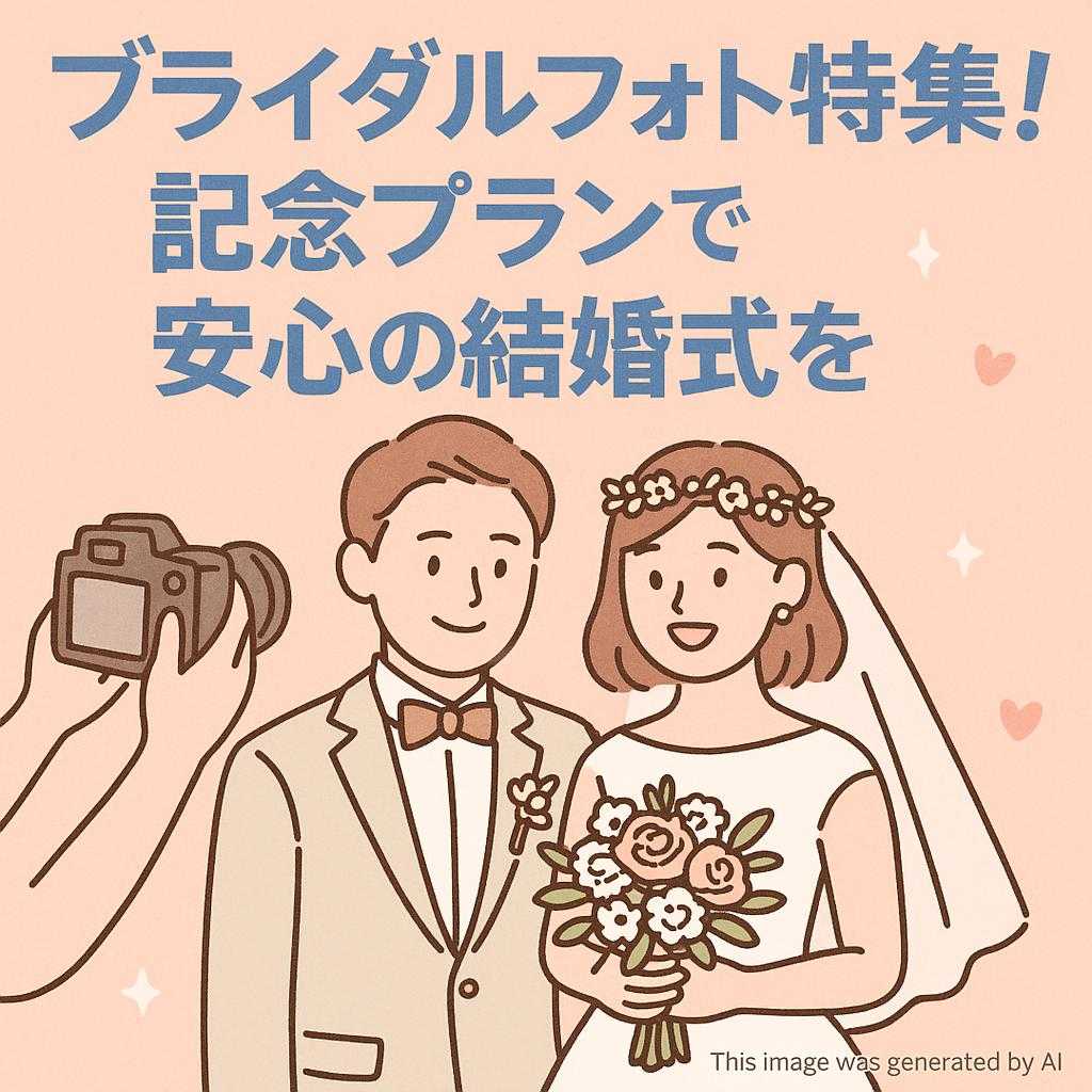 ブライダルフォト特集！記念プランで安心の結婚式を