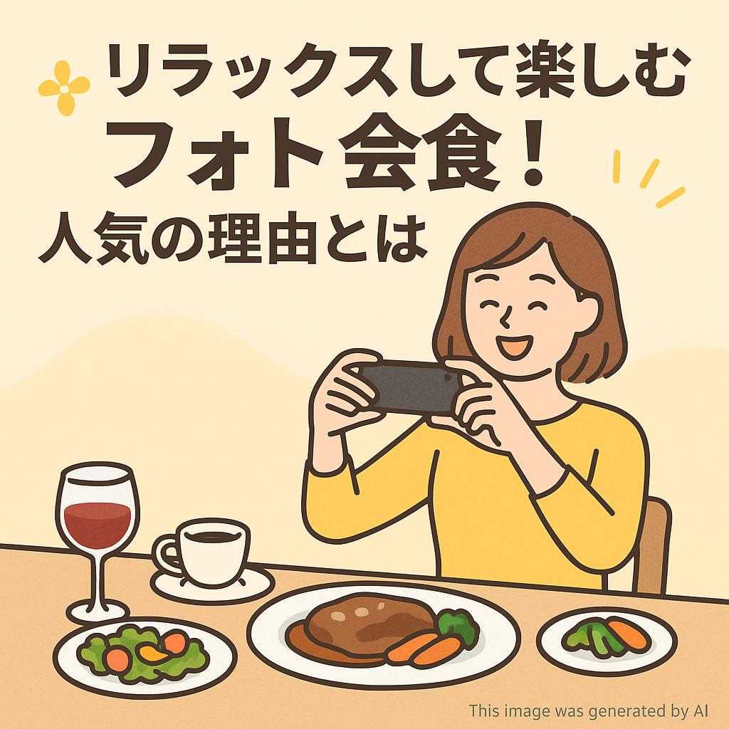 リラックスして楽しむフォト会食！人気の理由とは