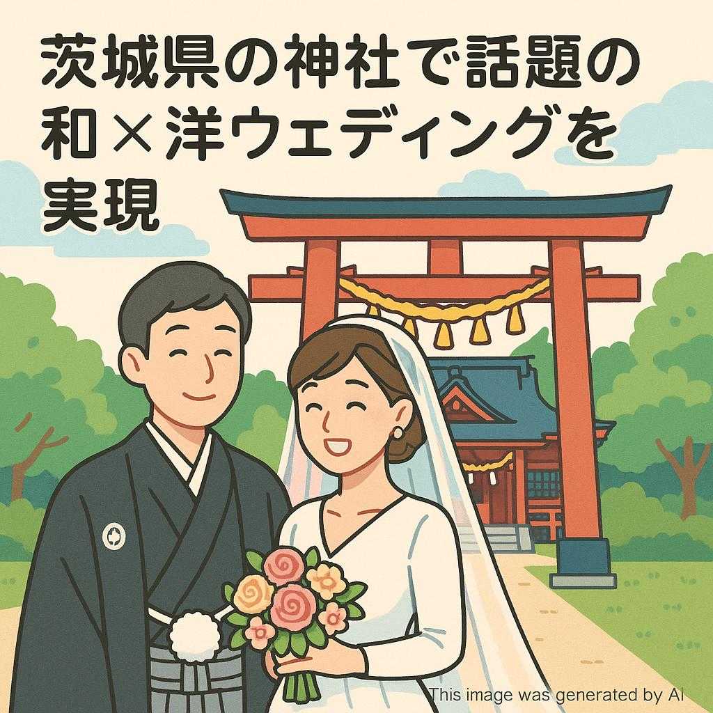 茨城県の神社で話題の和×洋ウェディングを実現