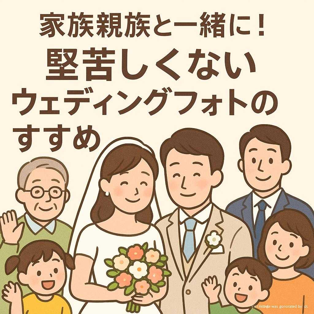 家族親族と一緒に！堅苦しくないウェディングフォトのすすめ