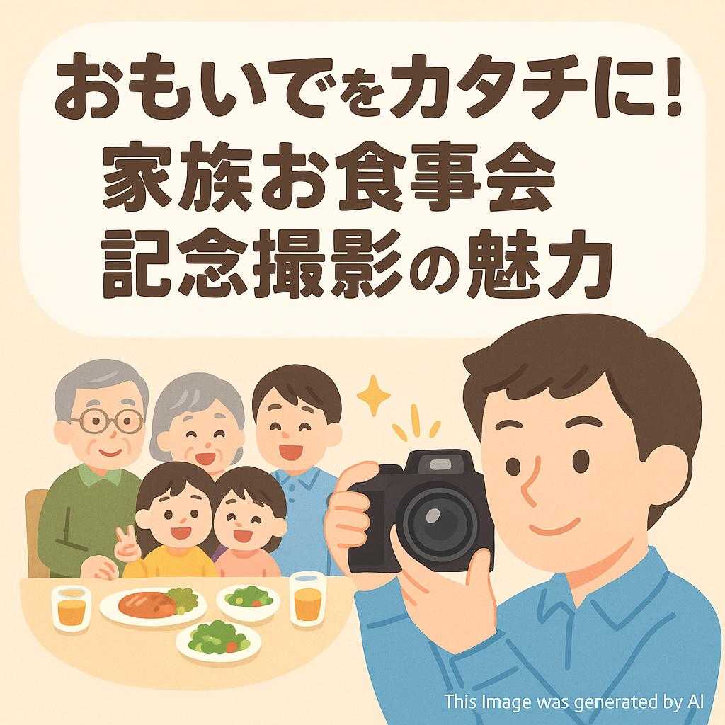 おもいでをカタチに！家族お食事会記念撮影の魅力