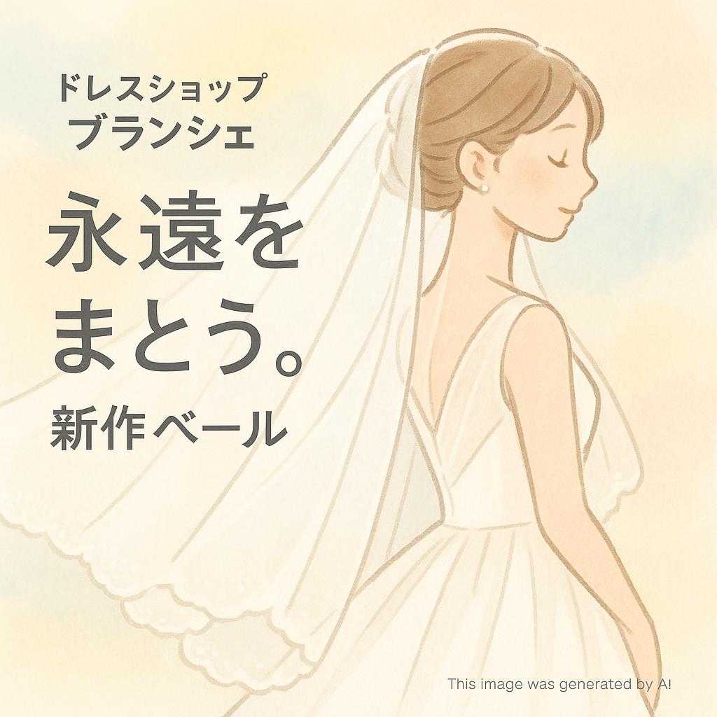 ドレスショップ ブランシェ 永遠をまとう。新作ベール