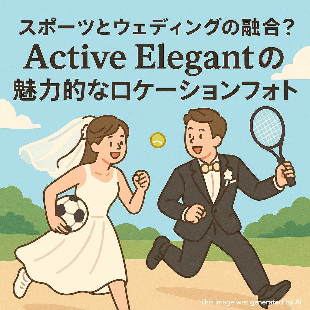 スポーツとウェディングの融合？Active Elegantの魅力的なロケーションフォト