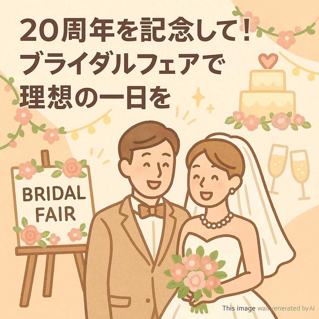 20周年を記念して！ブライダルフェアで理想の一日を