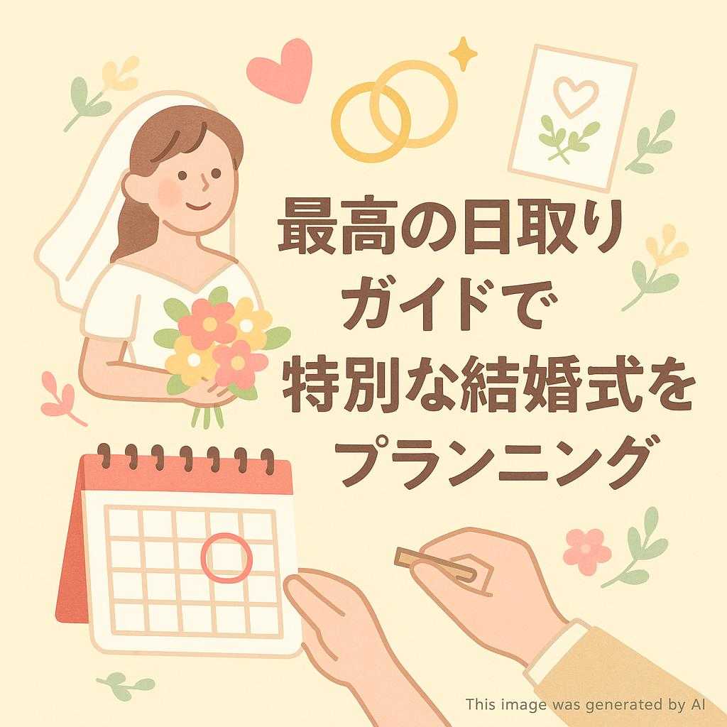 最高の日取りガイドで特別な結婚式をプランニング