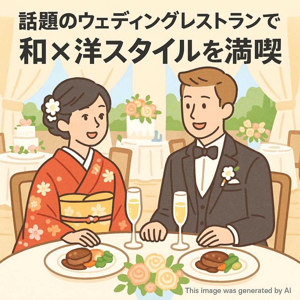 話題のウェディングレストランで和×洋スタイルを満喫