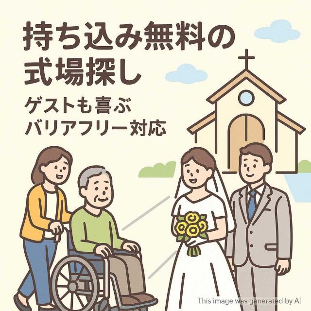 持ち込み無料の式場探し ゲストも喜ぶバリアフリー対応