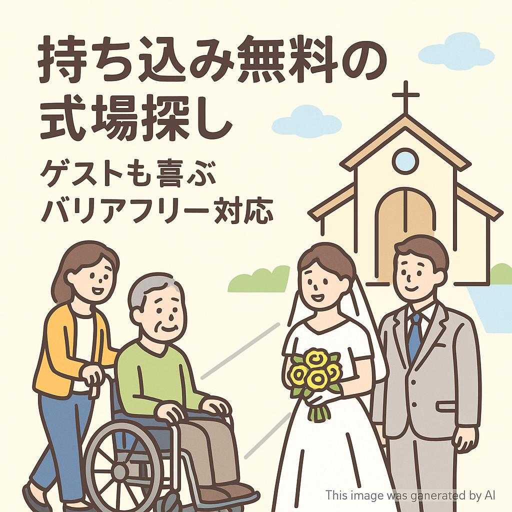持ち込み無料の式場探し ゲストも喜ぶバリアフリー対応