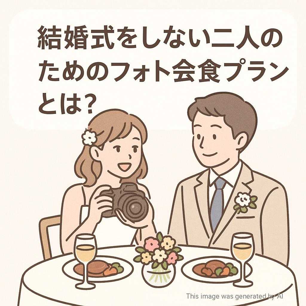結婚式をしない二人のためのフォト会食プランとは？