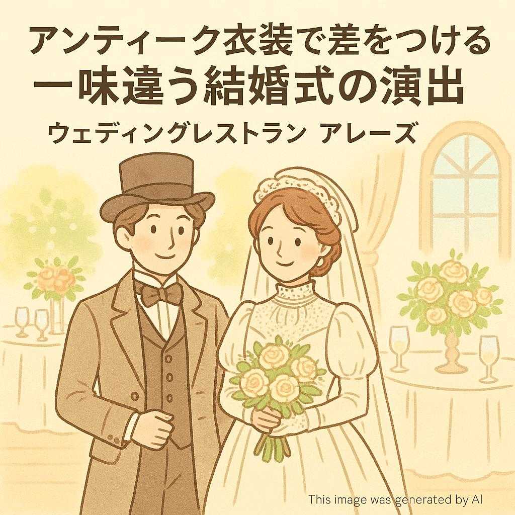 アンティーク衣装で差をつける 一味違う結婚式の演出 ウェディングレストラン アレーズ